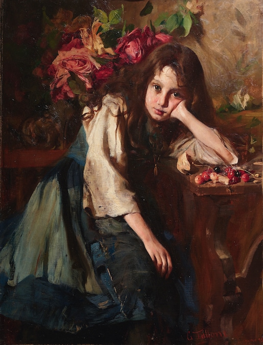 Cesare Tallone Ritratto della figlia Irene
