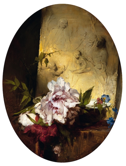 Induno Domenico - Fiori alla Madonna
