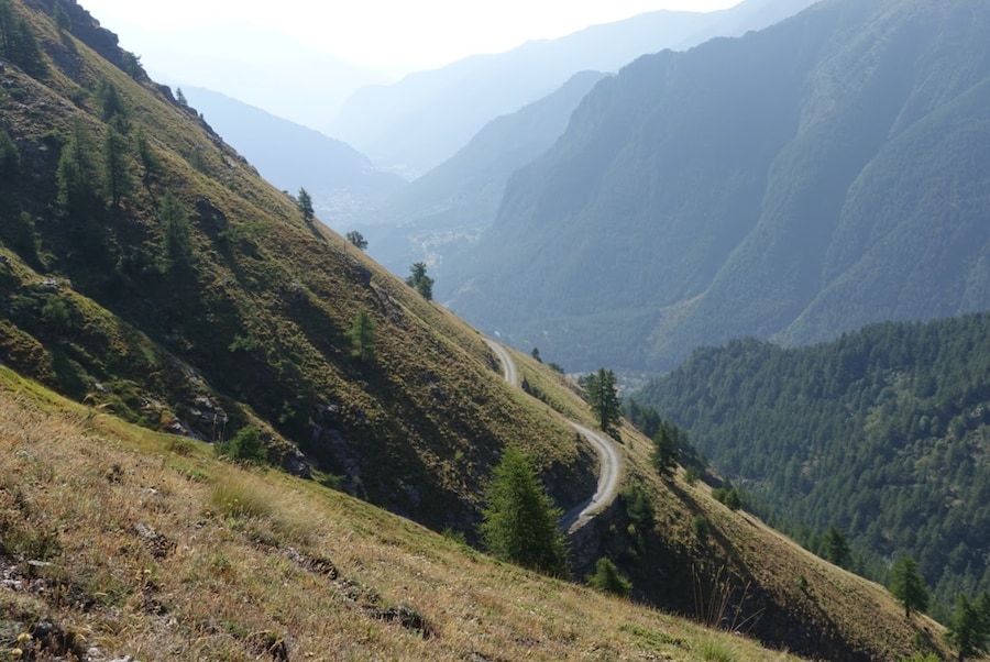 Sui fianchi della montagna