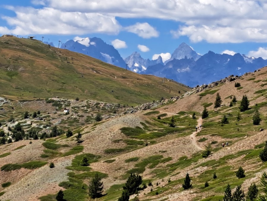 Monti della Luna e le Alpi francesi sullo sfondo