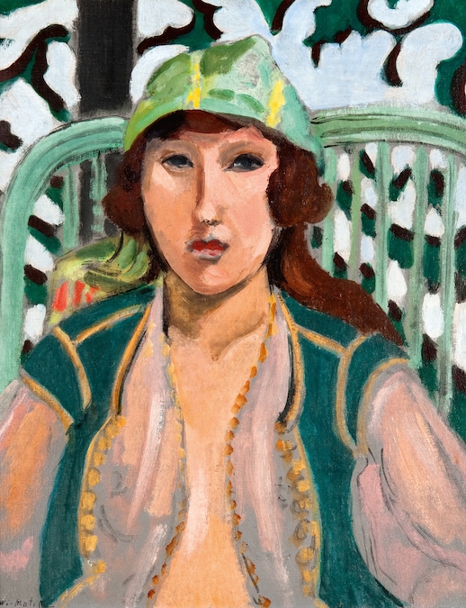 Henri Matisse Femme vetue à l’orientale Circa 1919 Olio su tela, 41 x 33 cm Kelvingrove Art Gallery and Museum, Glasgow Dono di Mr William McInnes, 1940 (Credito foto: © CSG CIC Glasgow Museums and Libraries Collections)