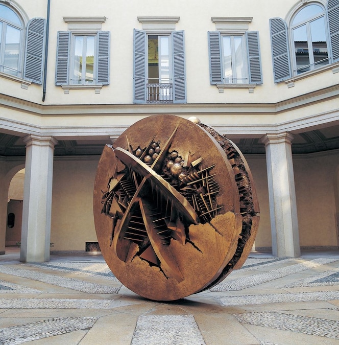 Arnaldo Pomodoro. Una vita, Gallerie d’Italia – Milano, Museo di IntesaSanpaolo, 2026Foto: Agostino Osio – Alto Piano Studio. Courtesy Fondazione ArnaldoPomodoro e Intesa Sanpaolo