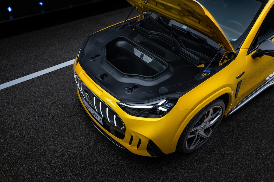 Der neue Mercedes-AMG GT SUV, Affalterbach, 2026. Mercedes-AMG GT 63 SUV | Energieverbrauch kombiniert 23,8-21,2 kWh/100 km | CO2 Emissionen kombiniert 0 g/km | CO2-Klasse: A // The all-new Mercedes-AMG GT SUV, Affalterbach, 2026. Mercedes-AMG GT 63 SUV | Combined energy consumption 23.8-21.2 kWh/100 km | Combined CO₂ emissions 0 g/km | CO₂ class: A