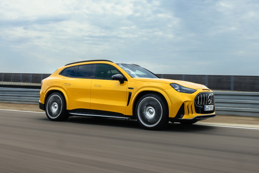 Der neue Mercedes-AMG GT SUV, Affalterbach, 2026. Mercedes-AMG GT 63 SUV | Energieverbrauch kombiniert 23,8-21,2 kWh/100 km | CO2 Emissionen kombiniert 0 g/km | CO2-Klasse: A // The all-new Mercedes-AMG GT SUV, Affalterbach, 2026. Mercedes-AMG GT 63 SUV | Combined energy consumption 23.8-21.2 kWh/100 km | Combined CO₂ emissions 0 g/km | CO₂ class: A