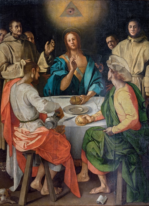 Pontormo (Jacopo da Pontormo) Cena in Emmaus, 1525 olio su tela, 230 × 173 cm Firenze, Gallerie degli Uffizi Per gentile concessione del Ministero della Cultura / Gabinetto Fotografico delle Gallerie degli Uffizi, Firenze