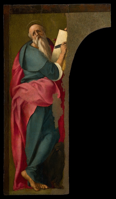 Pontormo (Jacopo da Pontormo) San Giovanni evangelista 1519 circa olio su tavola, 173 × 96,2 cm Pontorme (Empoli), chiesa di San Michele Arcangelo Per gentile concessione dell’Arcidiocesi di Firenze Foto: Ottaviano Caruso