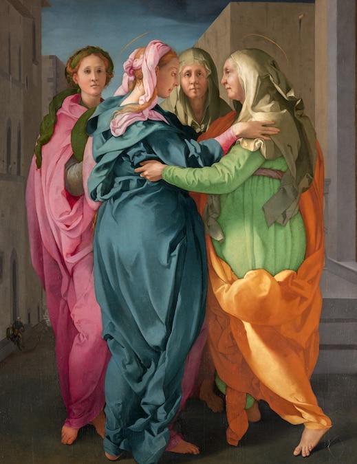 Pontormo (Jacopo da Pontormo) Visitazione, 1528-1532 olio su tavola, 202 × 156 cm Carmignano (Prato), pieve di San Michele Arcangelo Per gentile concessione della Diocesi di Pistoia Foto: Antonio Quattrone