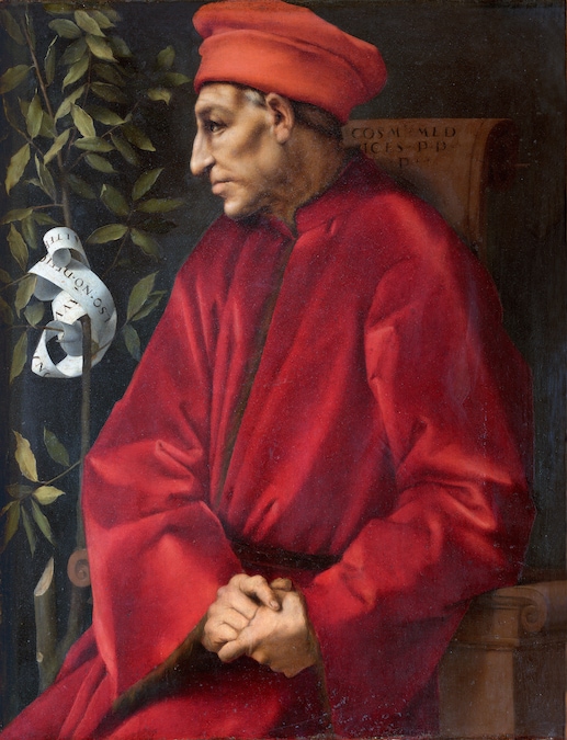 Pontormo (Jacopo da Pontormo) Ritratto di Cosimo il Vecchio, 1519-1520, olio su tavola, 87 × 67 cm Firenze, Gallerie degli Uffizi Per gentile concessione del Ministero della Cultura / Gabinetto Fotografico delle Gallerie degli Uffizi, Firenze