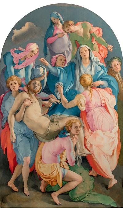 Pontormo (Jacopo da Pontormo) Pala Capponi: Pietà (Trasporto di Cristo), 1525-1528 circa olio su tavola, 313 × 192 cm Firenze, chiesa di Santa Felicita, cappella Capponi Per gentile concessione dell’Arcidiocesi di Firenze