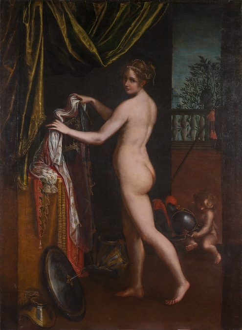 Lavinia Fontana, Minerva Dressing, 1613, Galleria Borghese, Rome © Galleria Borghese. Photo by Mauro Coen.