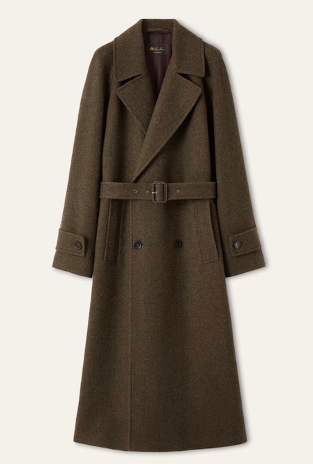 Loro Piana. Soprabito con taglio allungato in Soft Shetland Cash con trattamento in Rain System® per una maggiore protezione