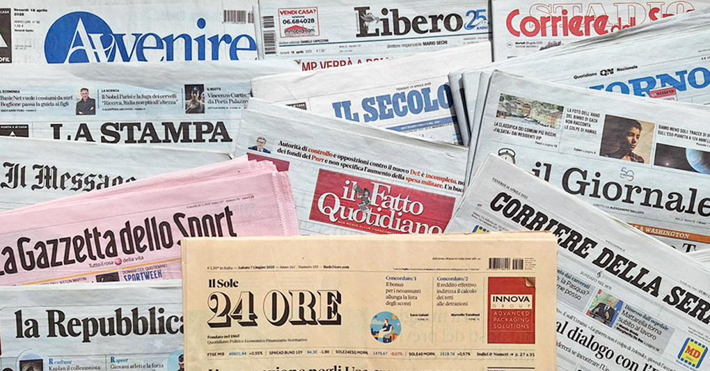 Rassegna Stampa dell'8 settembre 2025