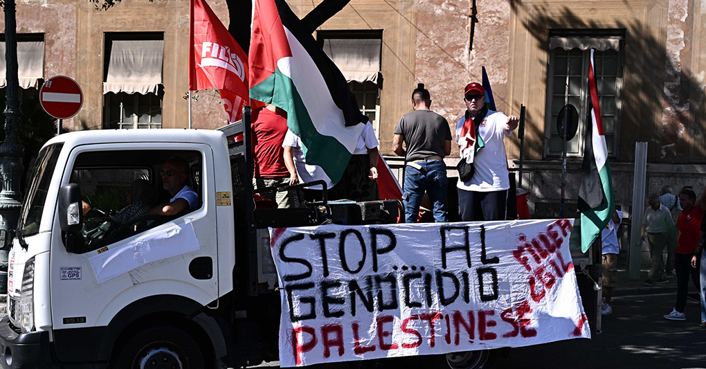 Sindacati in piazza per Gaza
