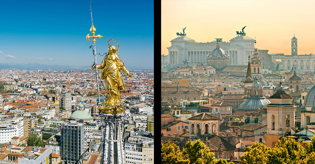 Roma vs Milano: due città, due stili di mobilità
