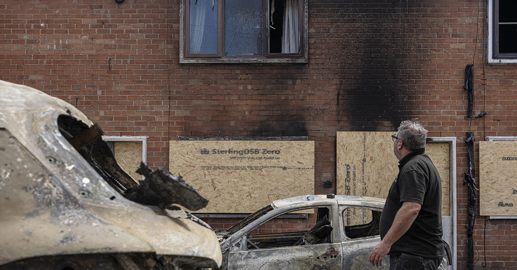 Belfast in fiamme