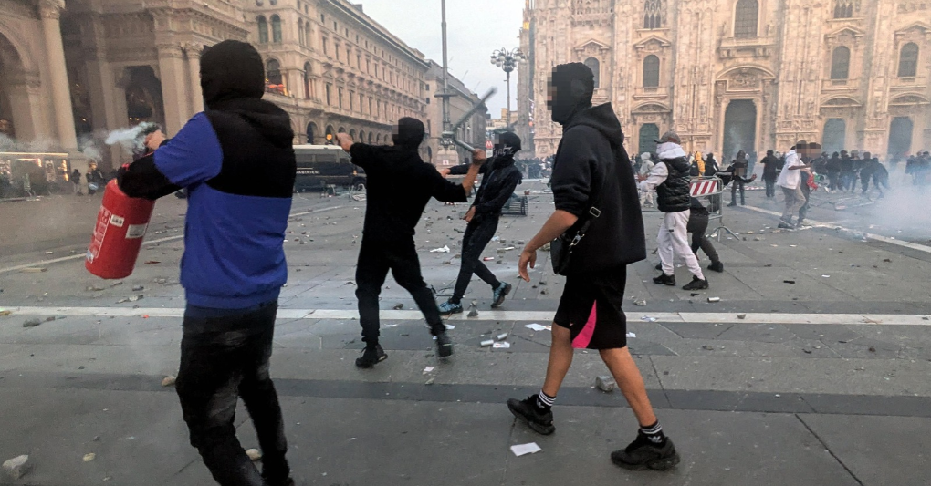 Fermo preventivo per i minori dopo la guerriglia a Milano e Torino