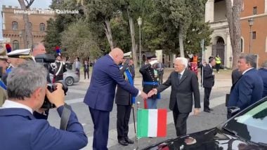 25 Aprile, Mattarella All'Altare Della Patria Depone La Corona Al ...