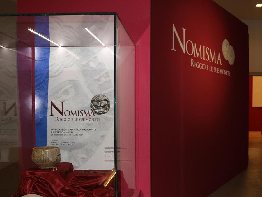 MArRC L'ingresso alla mostra “Nomisma. Reggio e le sue monete”
