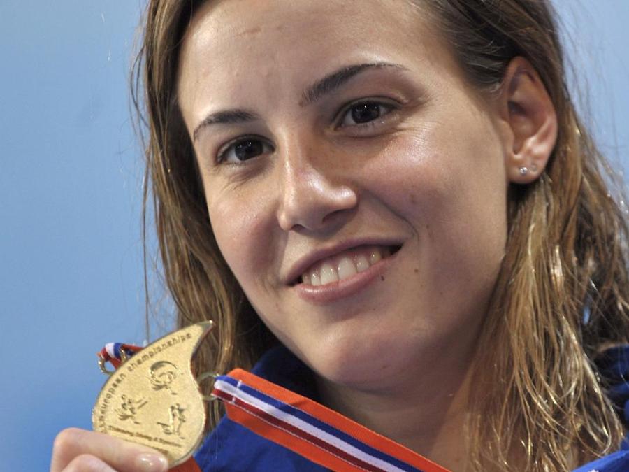 21 marzo 2008,  Tania Cagnotto  è medaglia d’oro nei tuffi dai 10 metri (ANSA/EPA/CHRISTOPHE KARABA - DRN)
