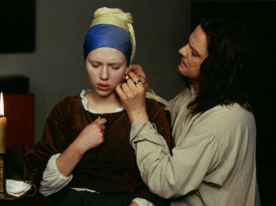 Nel film La ragazza con l'orecchino di perla, 2003 (Olycom)