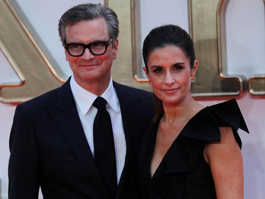 Con la moglie Livia Giuggioli (REUTERS/Eddie Keogh)