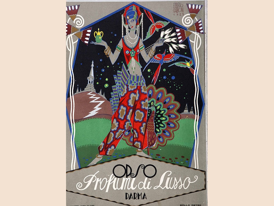 Erberto Carboni, Opso Profumi di Lusso, locandina, 1923