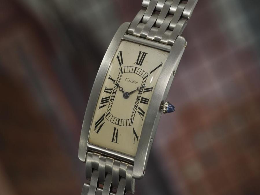 Cartier, “Grand Tank Cintrée”, 1927. Stima: $250,000 – 500,000