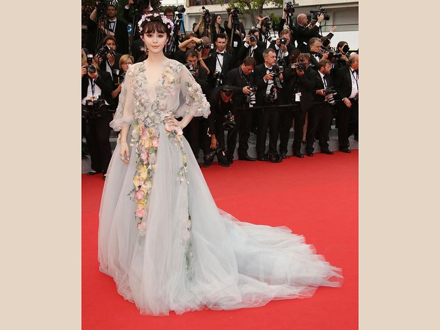 Fan Bingbing in Marchesa a Cannes 2015
