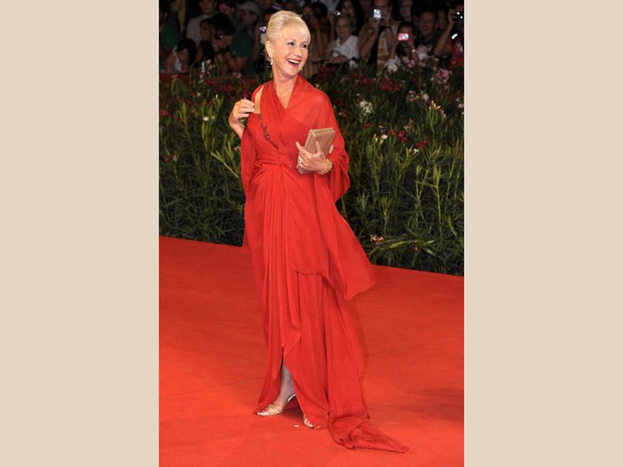 Helen Mirren in Marchesa a Venezia nel 2010