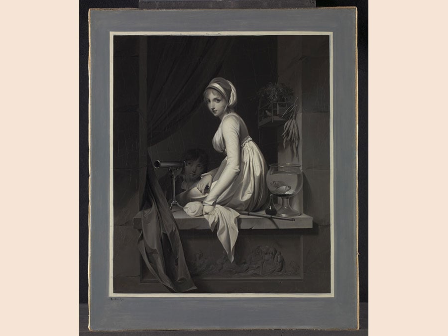 Louis-Léopold Boilly. A Girl at a Window, after 1799. Oil on canvas, 55.2 x 45.7 cm. The National Gallery, London. Bequeathed by Emilie Yznaga, 1945. © The National Gallery, London