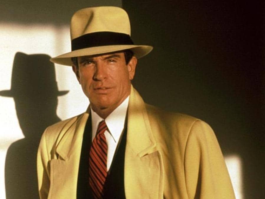 Uno dei Borsalino più iconici della storia del cinema è quello di Dick Tracy interpretato da Warren Beatty nel film “Dick Tracy” del 1990