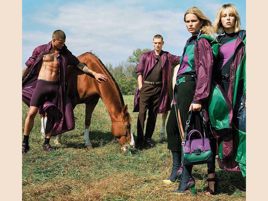 Bruce Weber: adv Versace primavera-estate 2017 
