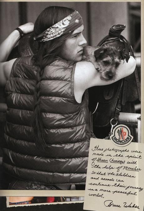 Bruce Weber: adv Moncler