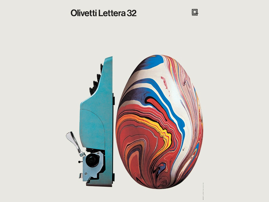 Macchina per scrivere Olivetti Lettera 32, 1968 (Walter Ballmer, courtesy of Associazione Archivio Storico Olivetti)
