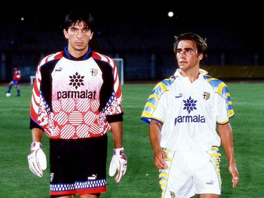 1996 - Gianluigi Buffon e Fabio Cannavaro (foto IPP/Alberto Sabattini)