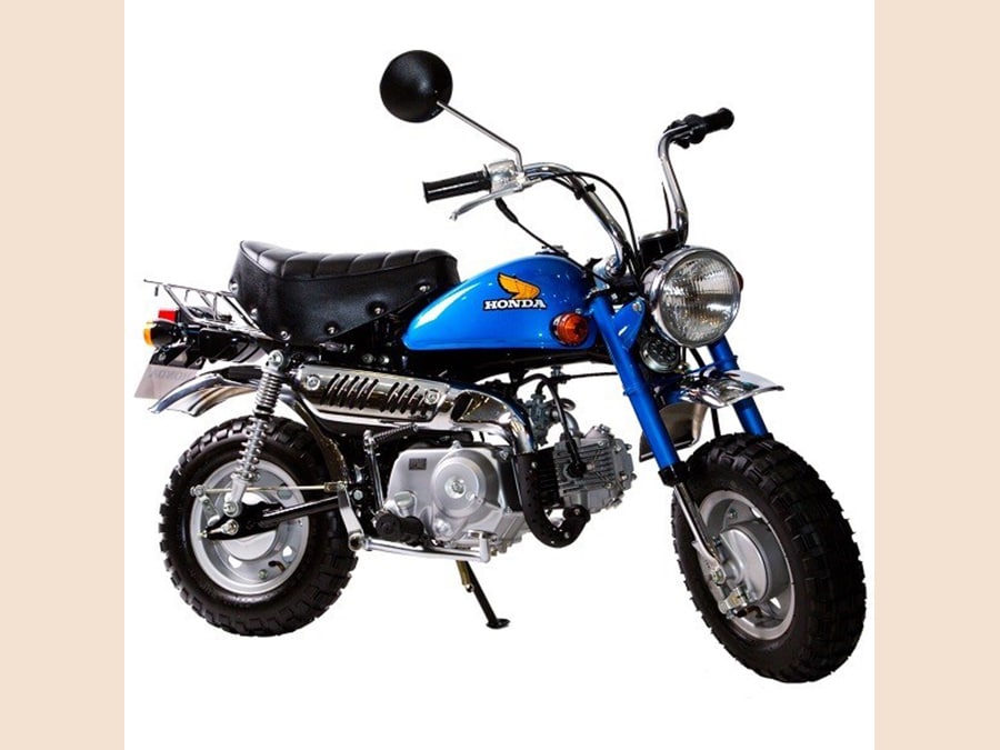 Honda Monkey 1978. Il primo modello con il tipico serbatoio a goccia