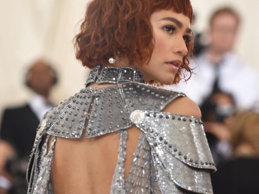 Zendaya in Atelier Versace, gioielli Tiffany  Co. (Afp)