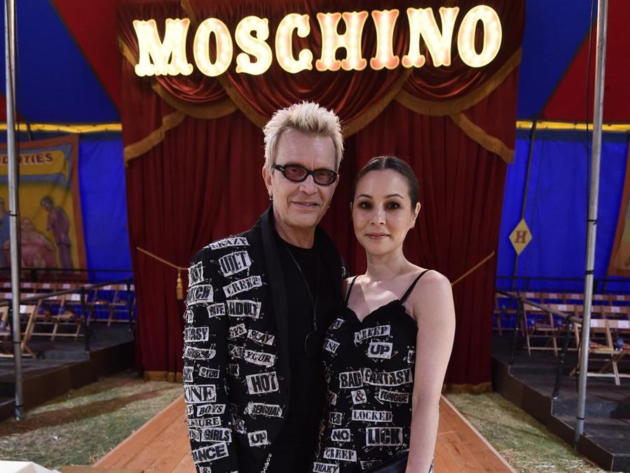 Billy Idol e China Chow (photo by Frazer Harrison/Getty Images for Moschino )