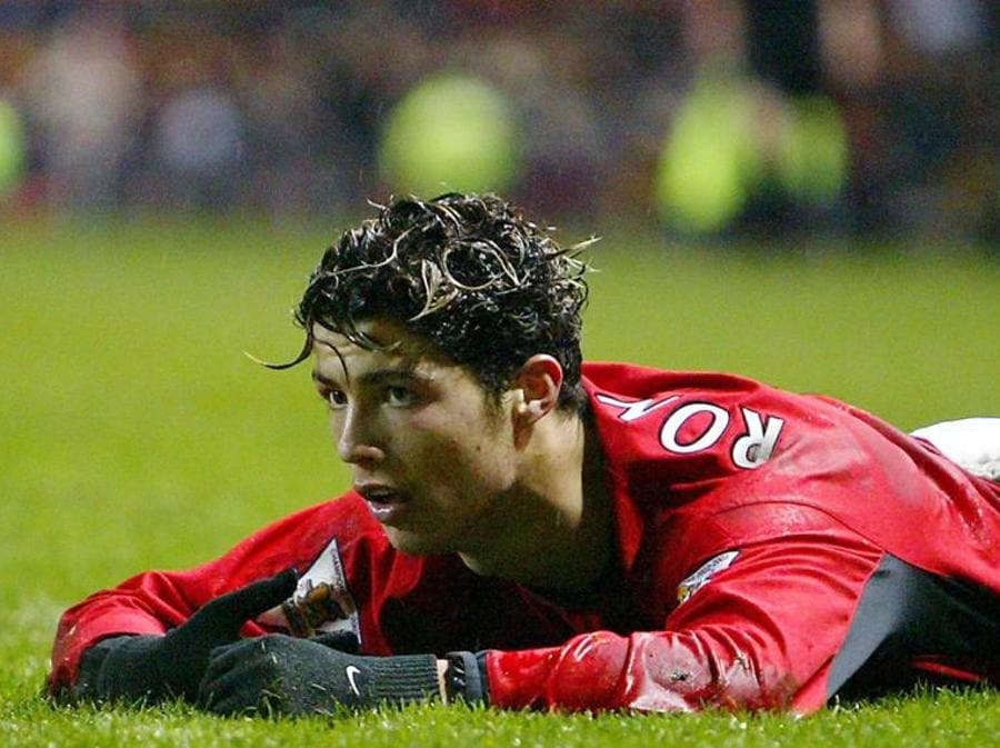 Cristiano Ronaldo nelle File del  Manchester United. (REUTERS/Ian Hodgson)