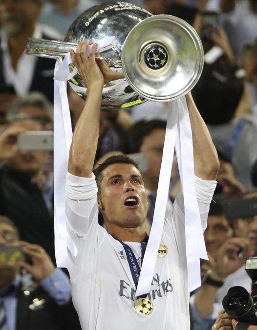 La terza Champions League vinta a Milano contro l’Atletico Madrid nel 2016. (ANSA/AP Photo/Luca Bruno)