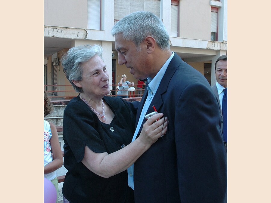 Rita Borsellino e Antonio Vullo (Ansa/Franco Lannino-Michele Naccari)