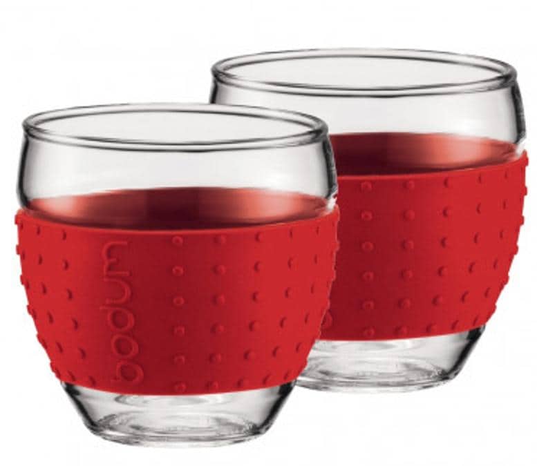 Bodum, Pavina, in cristallo, per l'espresso, con anellone isolante per una presa senza scottature.