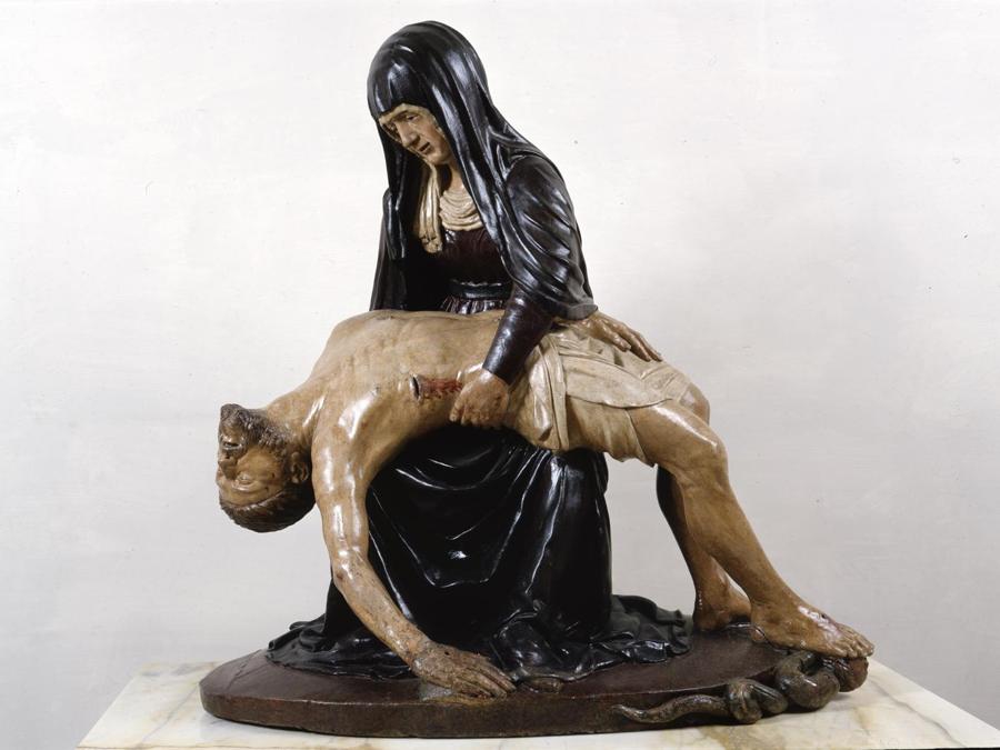Lorenzo di Pietro detto il Vecchietta, Pietà, 1445 circa, Arcidiocesi di Siena, Colle Val d'Elsa, Montalcino, Museo Diocesano © Foto Lensini, Siena