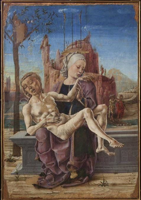 Cosmè Tura, Pietà, 1460 circa, Venezia, Museo Correr © 2018 Archivio Fotografico - Venezia, Fondazione Musei Civici, Museo Correr