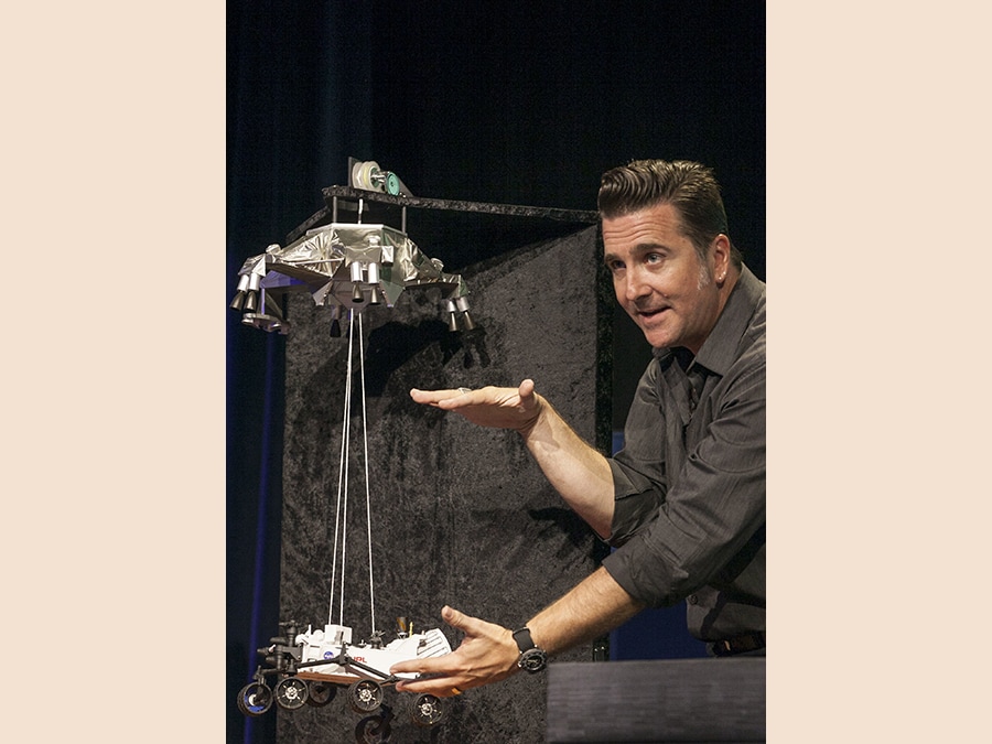 Adam Steltzner, Mars Science Laboratory. (AP Photo/Damian Dovarganes)