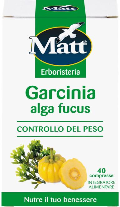 Garcinia Alga Fucus di Matt , le compresse mantengono inalterate tutte le caratteristiche dei principi vegetali utilizzati nelle diete per il controllo del peso. Sono sufficienti 2 compresse al giorno