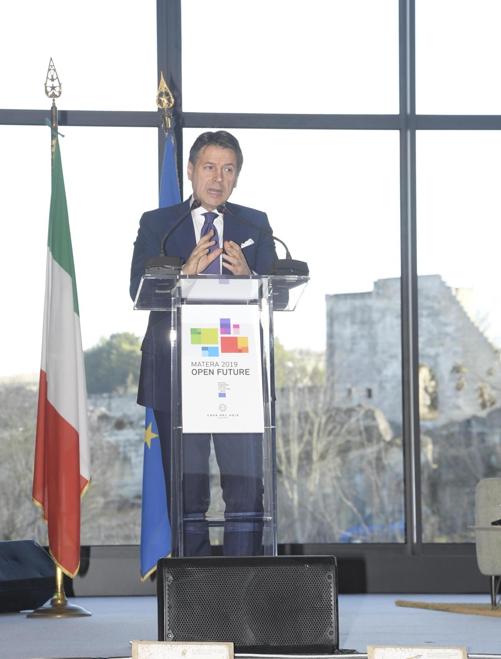 l Premier Giuseppe Conteall’apertura di Matera 2019, capitale europea della Cultura. (ANSA/ CHIGI PALACE PRESS OFFICE/ FILIPPO ATTILI)