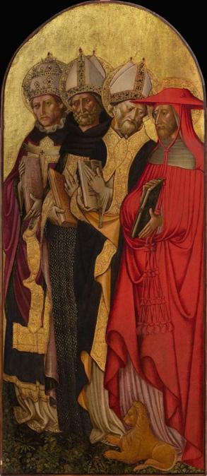 Antonio da Viterbo, I quattro Dottori della Chiesa, Courtesy Salamon Old Masters