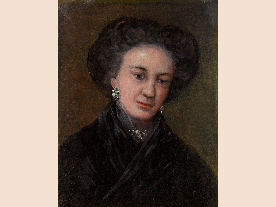 Human Reflections: Property from a Distinguished Private Collection. Francisco José de Goya Y Lucientes. Portrait of the Actress Rita Luna, oil on canvas. 16¾ by 13⅜ in.; 42.6 by 34.1 cm. Estimate $1/1.5 million. Sold for $1,215,000