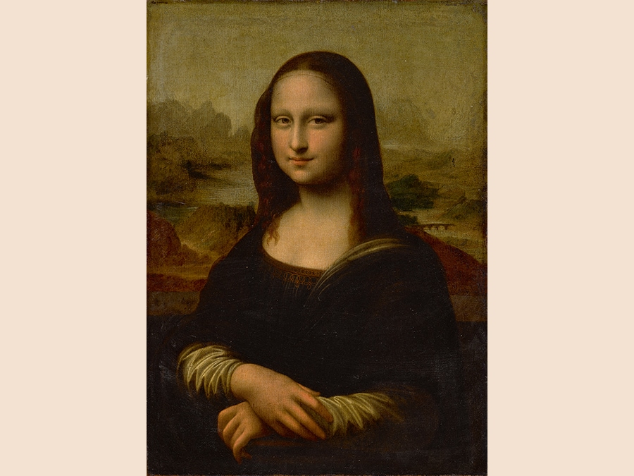 Property from a Private Collection. Follower of Leonardo da Vinci, 17th century. Mona Lisa, oil on canvas, unframed. 29 by 21 in.; 73.5 by 53.3 cm. Estimate $80/120,000. Sold for $1,695,000
